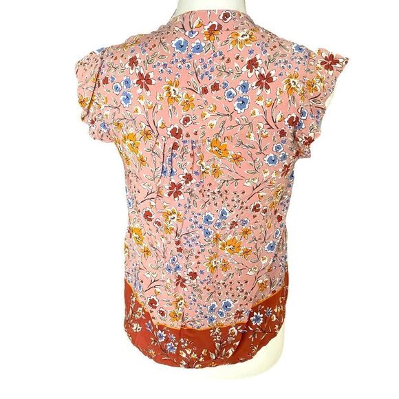 Gypsies & Moondust Floral Boho Top Size XS - Picture 3 of 4